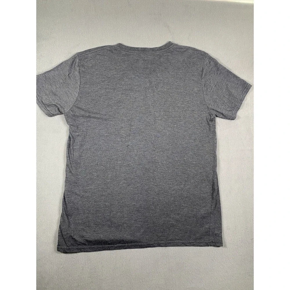 Simply Faithful "Peace Love Happiness" Watermelon Peace Symbol V Neck T Shirt L - Picture 8 of 8